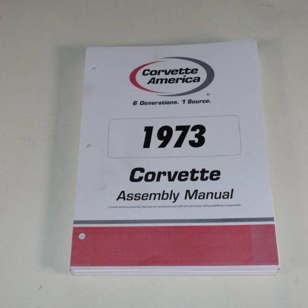 Corvette 1973 Assembly Manual