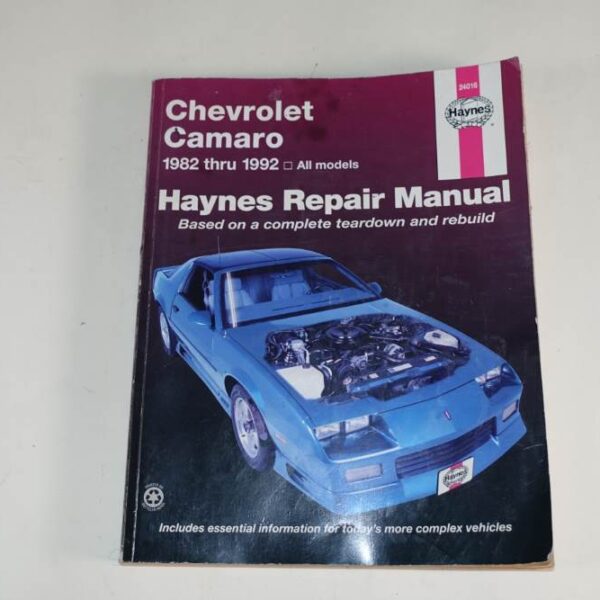 Chevrolet Camaro 1982 - 1992 Repair Manual