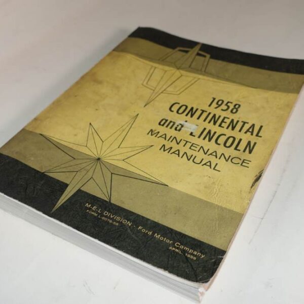 1958 Continental and Lincoln Maintenance Manual