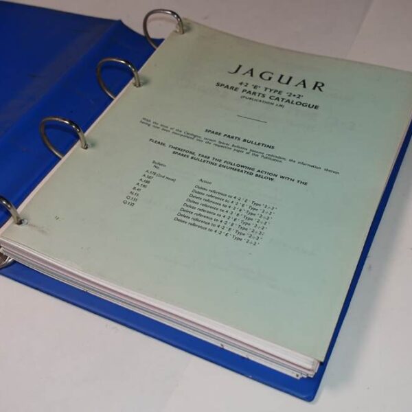 Jaguar 4 2 Type 2+2 Spare Parts Catalogue